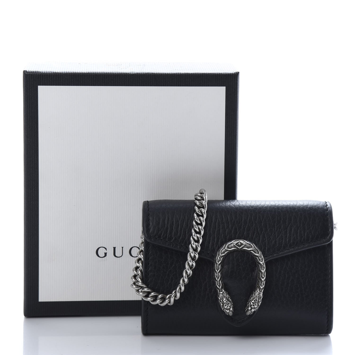 Gucci Calfskin Dionysus Coin Purse Black 7 of 7
