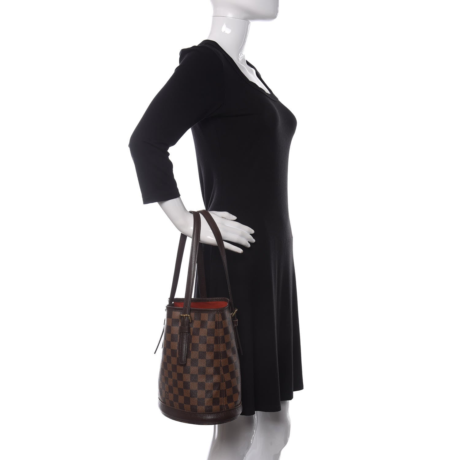 Louis Vuitton Damier Ebene Marais Bucket 23 2 of 9