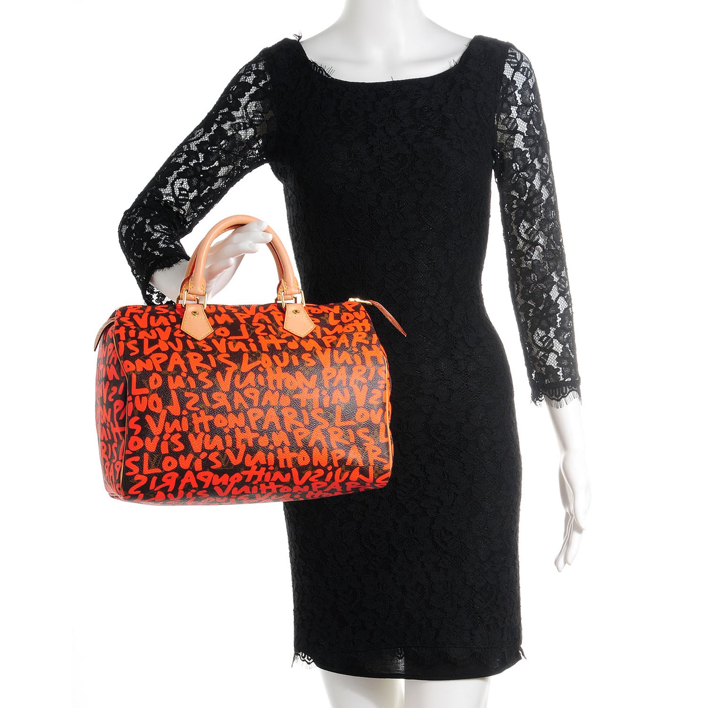 Monogram Graffiti Speedy 30 Orange
