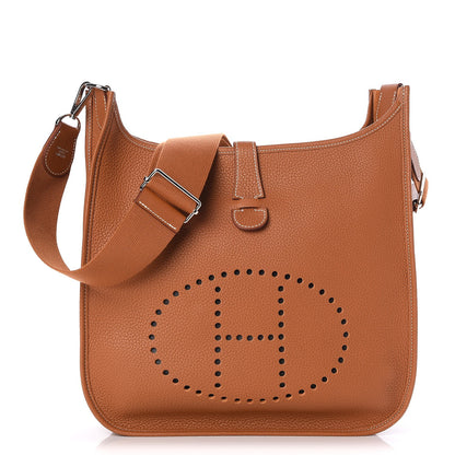 Hermes Taurillon Clemence Evelyne III GM Gold 1 of 7