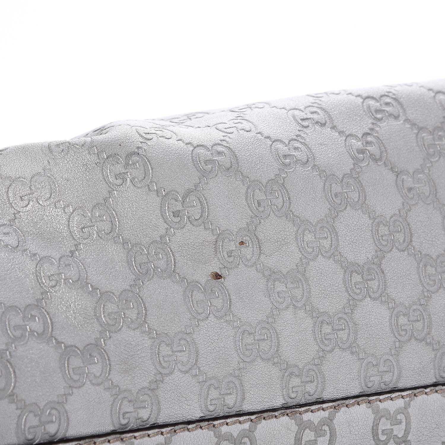 Gucci Guccissima Large Sukey Tote Silver 9 of 9