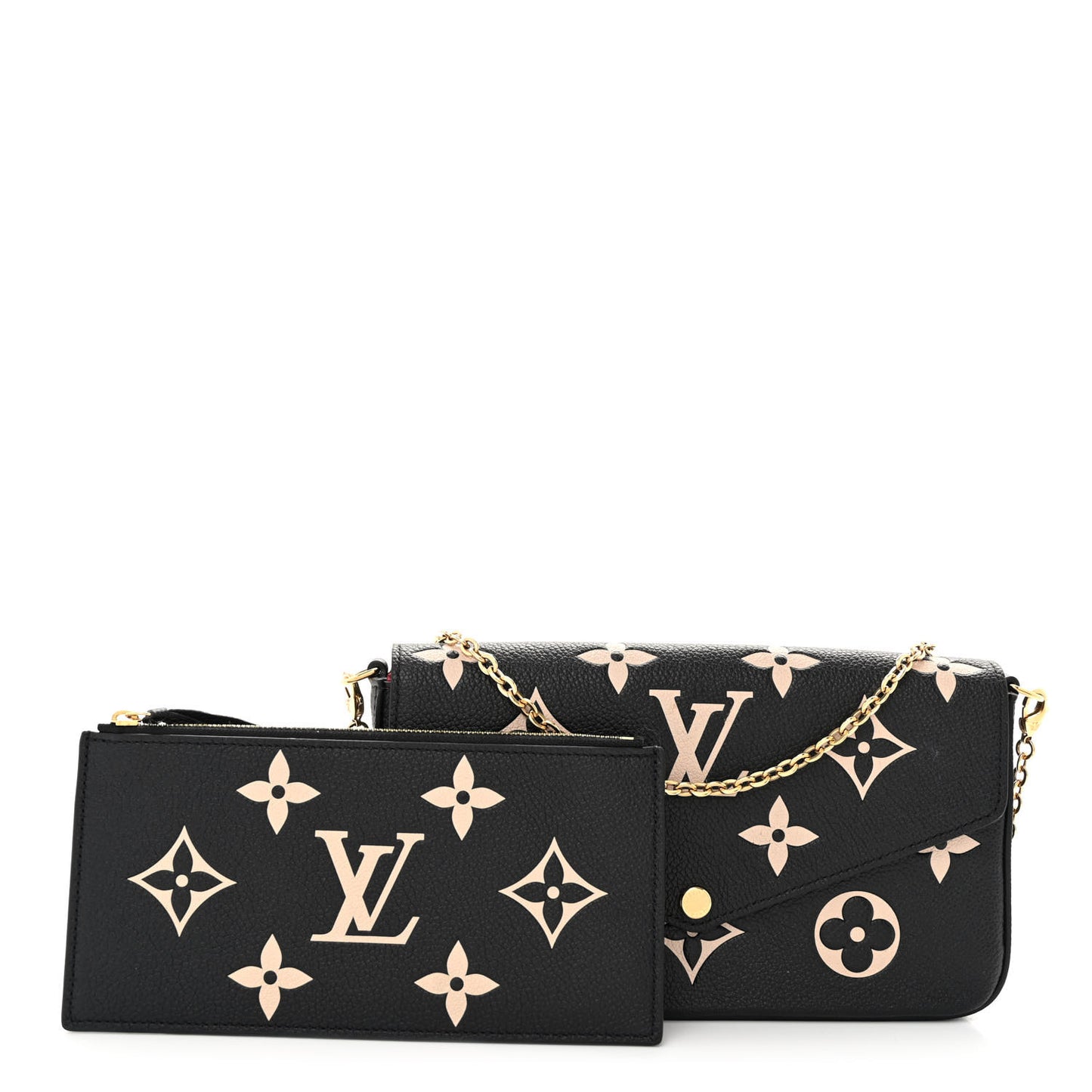 Empreinte Monogram Giant Felicie Pochette Black Beige