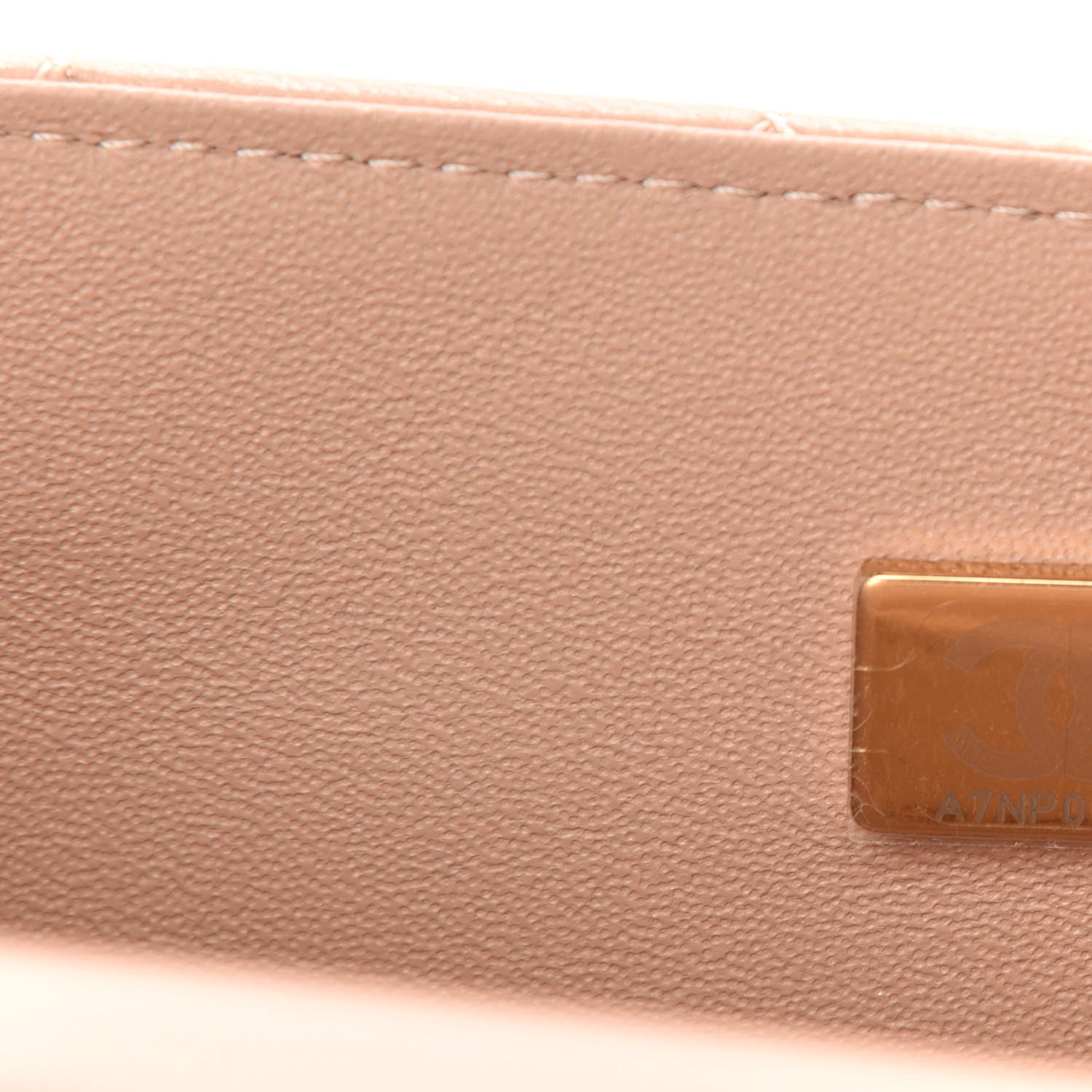 Chanel Lambskin Quilted Mini Top Handle Rectangular Flap Beige 9 of 11