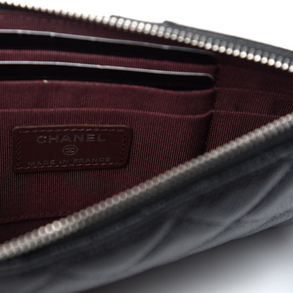 Chanel Caviar Quilted Classic Flat Wallet Pouch Black 6 of 8