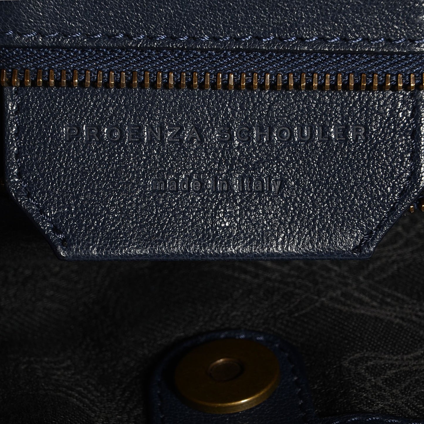 Lambskin Medium PS1 Satchel Navy