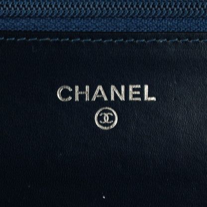 Chanel Caviar Timeless CC Wallet on Chain WOC Navy 6 of 8