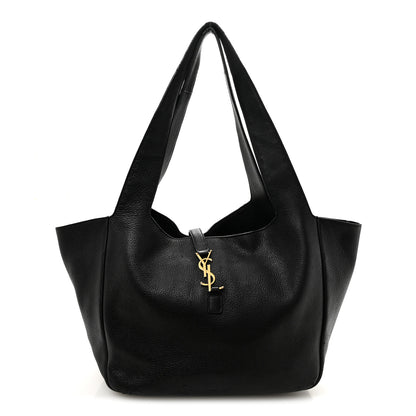 Saint Laurent Grained Deerskin Bea Tote Black 1 of 10