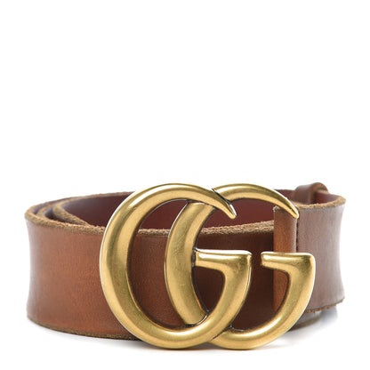 Gucci Faded Calfskin Double G 40mm Belt 80 32 Cuir 1 of 6