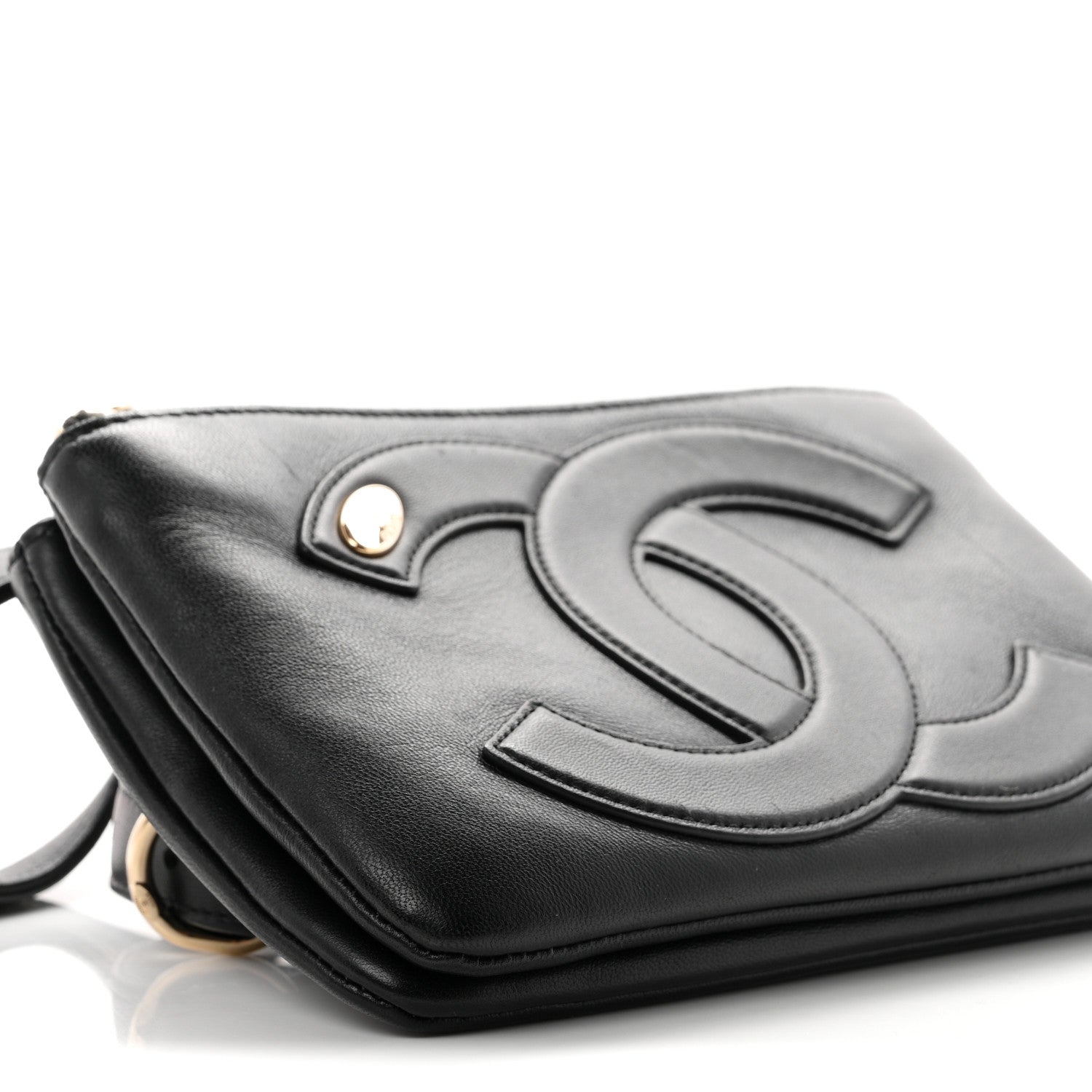 Chanel Lambskin CC Mania Waist Belt Bag Black 9 of 10