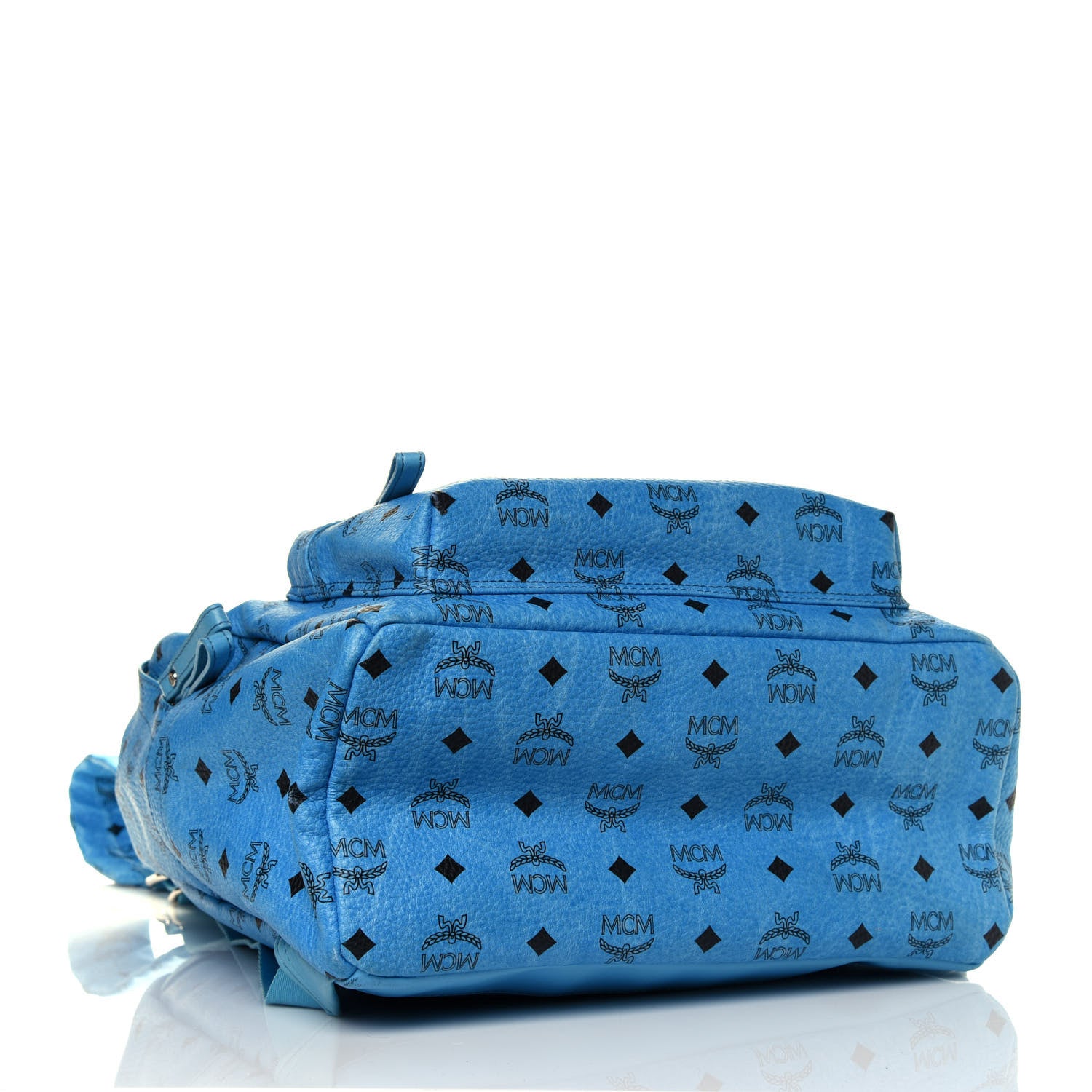 MCM Visetos Medium Sprinkle Stud Stark Backpack Blue 3 of 4