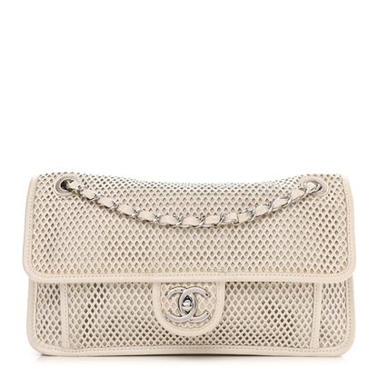 Chanel Perforated Calfskin Up In The Air Flap White 1 of 12
