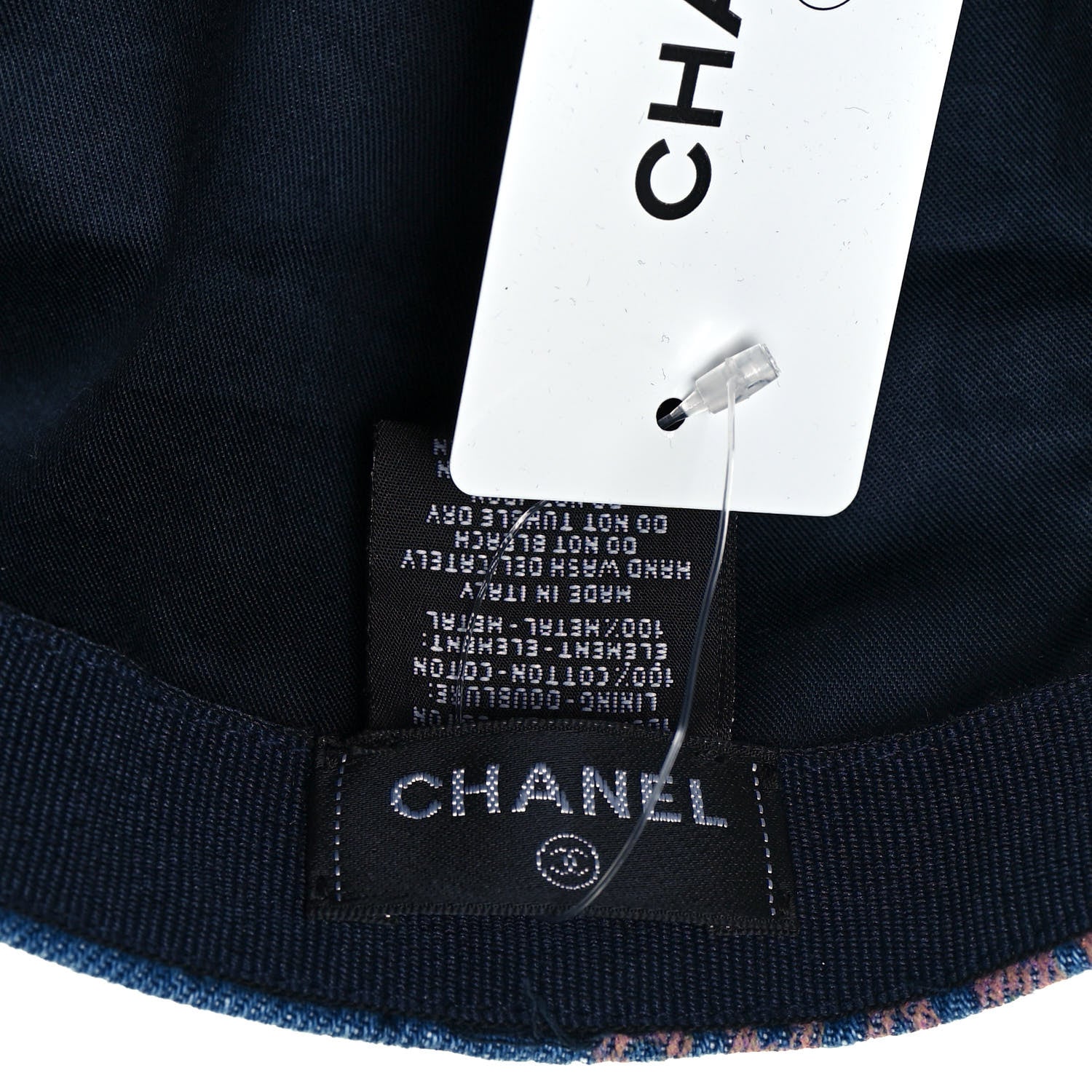 Chanel Denim Mood Cap Hat Blue 8 of 8