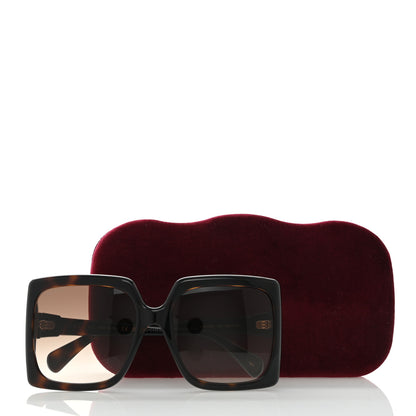 Gucci Acetate Square Frame Sunglasses GG0876SA Tortoise 8 of 8