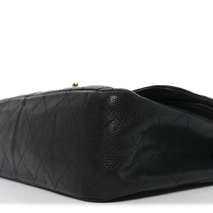Chanel Caviar Quilted Jumbo Double Flap Black 19 of 19