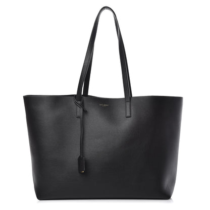Saint Laurent Calfskin Large Shopping Tote Black 3 of 12