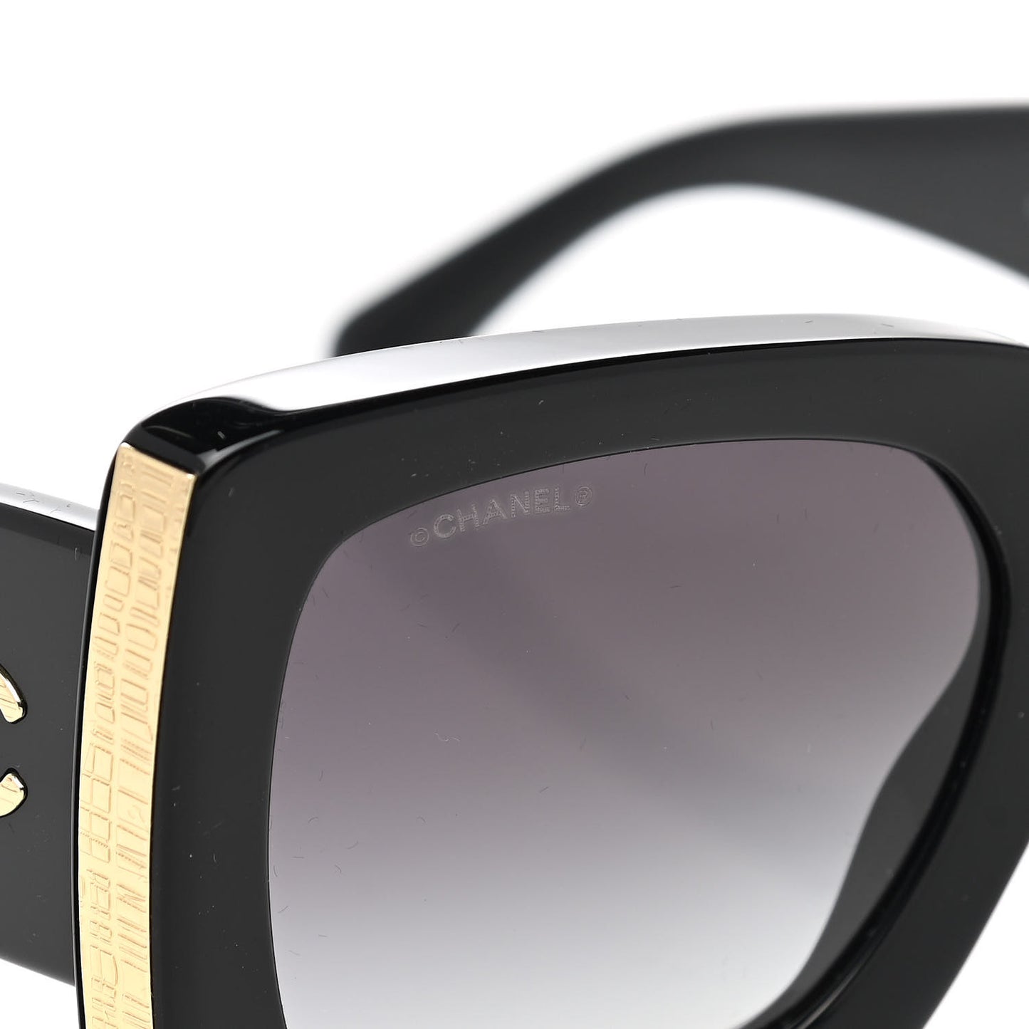 Acetate Rectangle Sunglasses 5435 Black