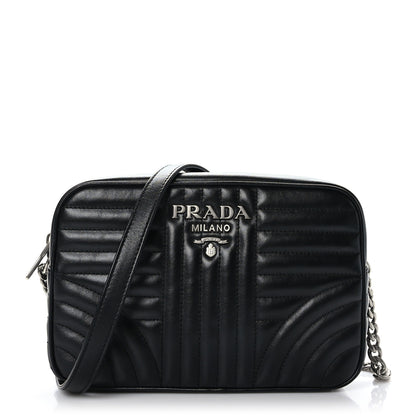 Prada Soft Calfskin Diagramme Camera Bag Black 1 of 8