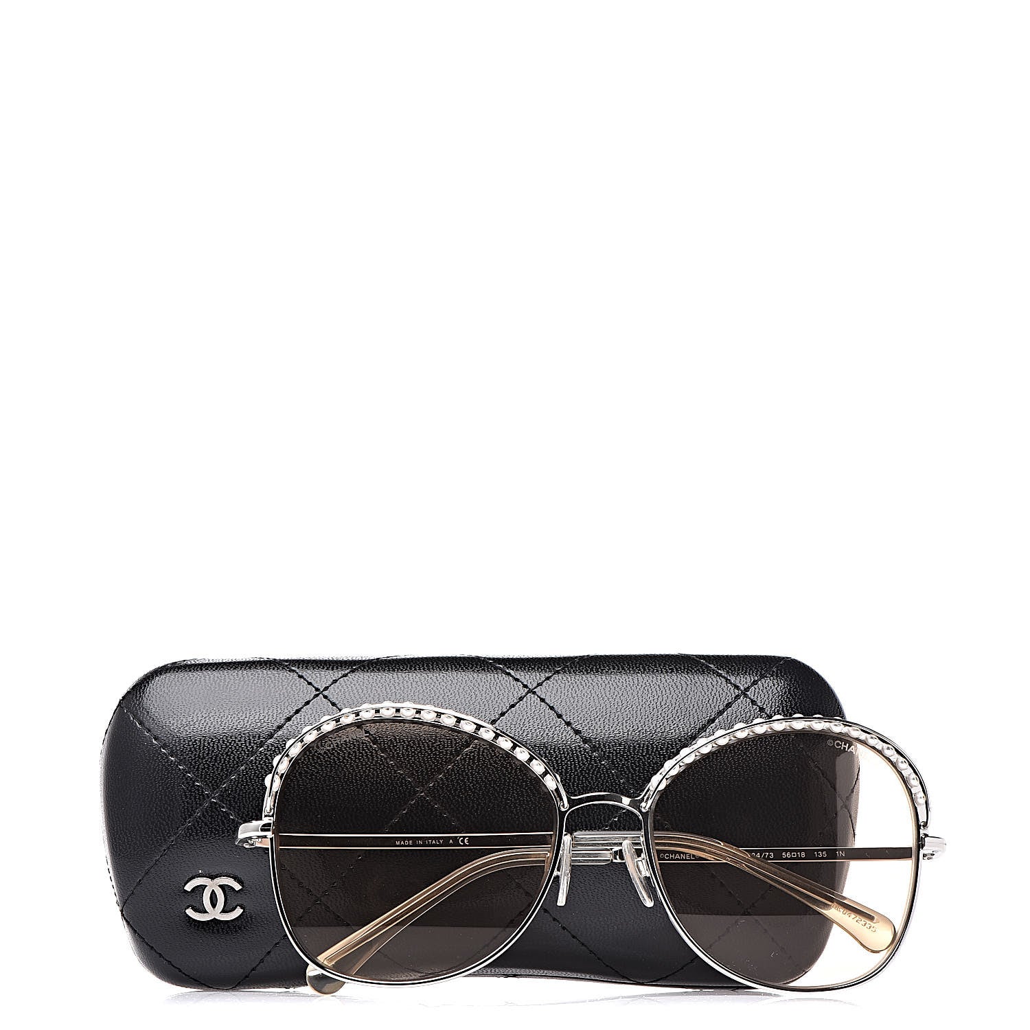 Chanel Pearl Sunglasses 4246-H Silver Beige 8 of 8