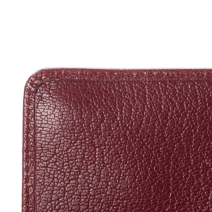 Balenciaga Chevre Gold Metallic Edge Hardware Money Wallet Bordeaux 13 of 15