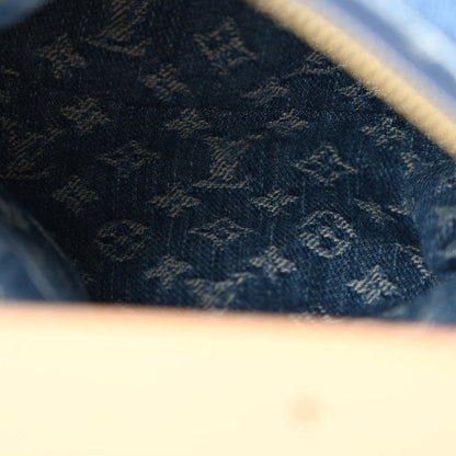 Louis Vuitton Monogram Denim Hills Pochette Blue 5 of 9