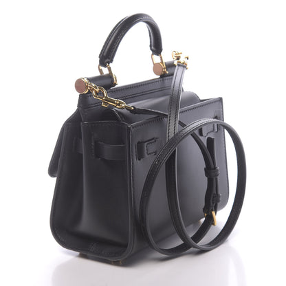 Dolce & Gabbana Calfskin Mini Sicily 58 Bag Black 3 of 12