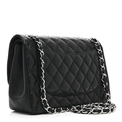 Chanel Lambskin Quilted Jumbo Double Flap Black 3 of 10