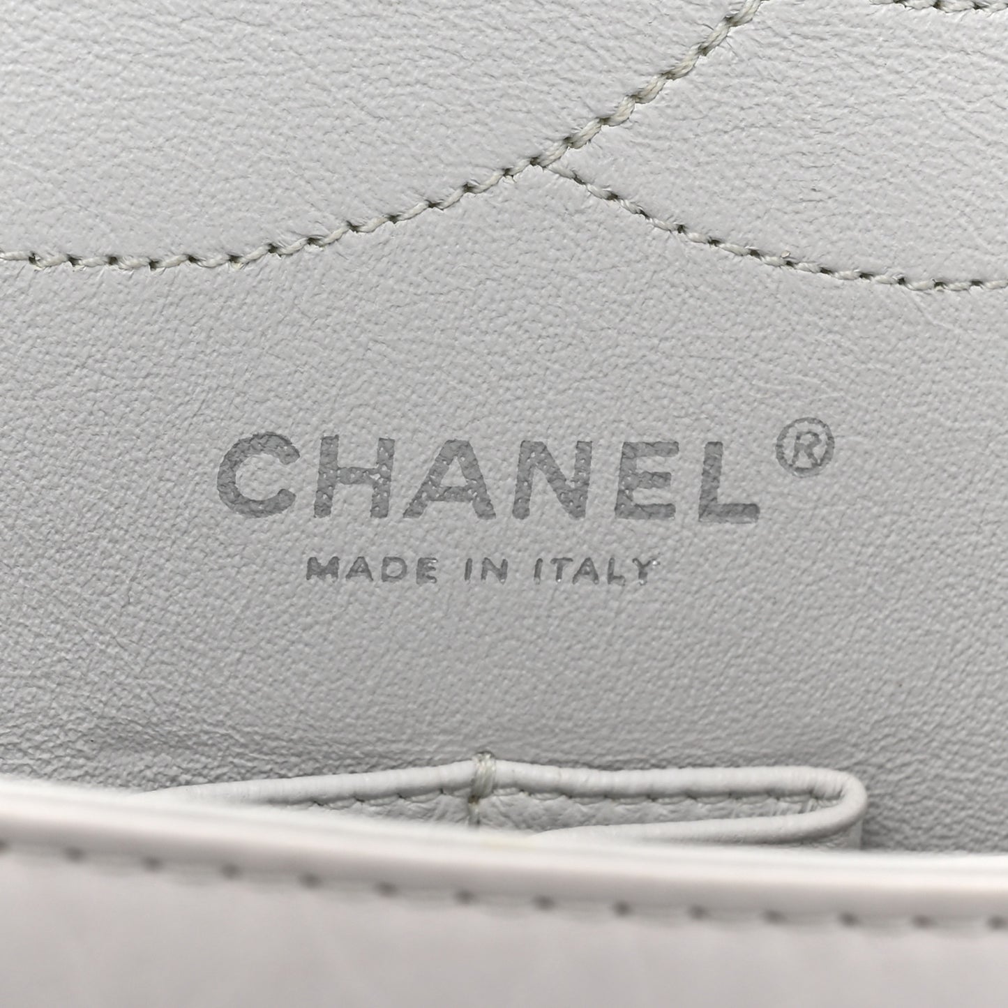 Aged Calfskin Quilted 2.55 Reissue 227 Flap White