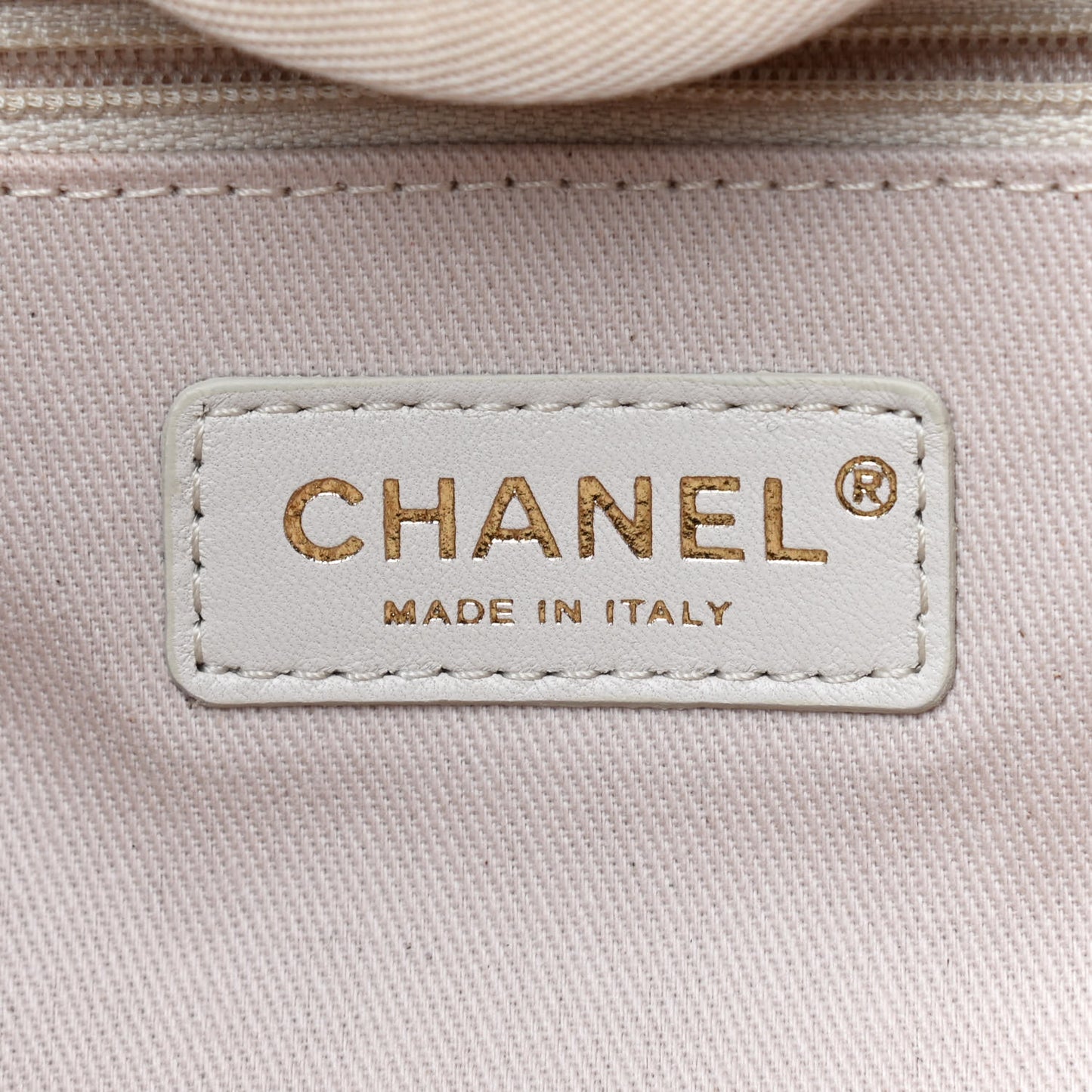 Canvas Medium Deauville Tote Light Beige