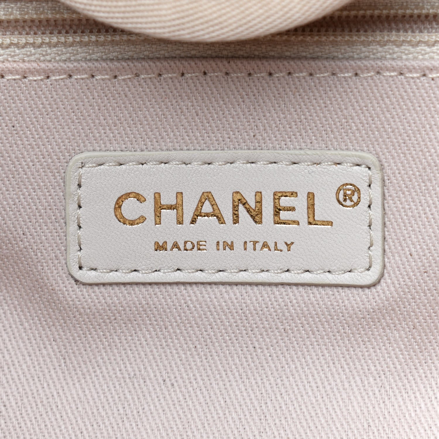 Chanel Canvas Medium Deauville Tote Light Beige 7 of 8