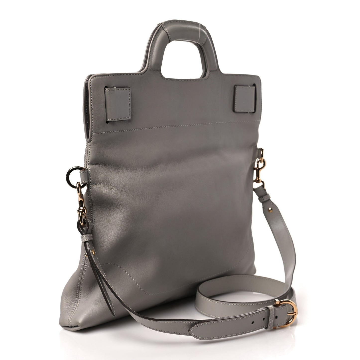 Calfskin Wanda Tote Grey