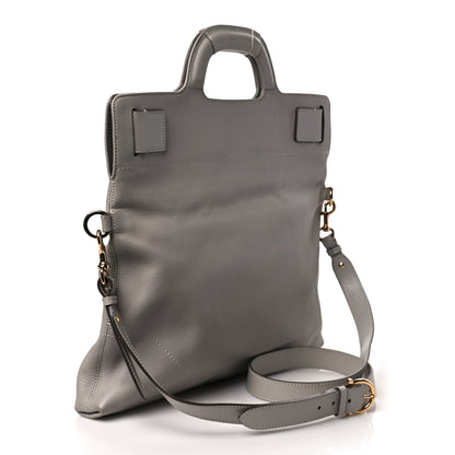 Salvatore Ferragamo Calfskin Wanda Tote Grey 2 of 7