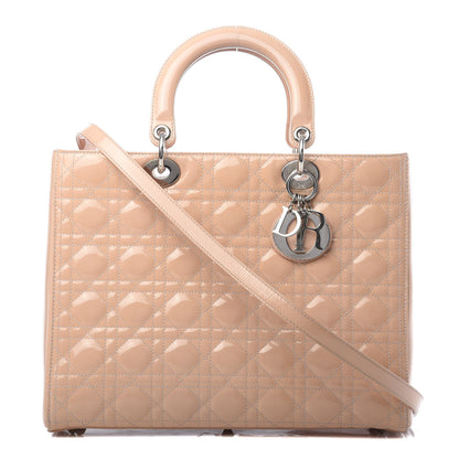 Christian Dior Patent Cannage Large Lady Dior Light Pink 1 of 11