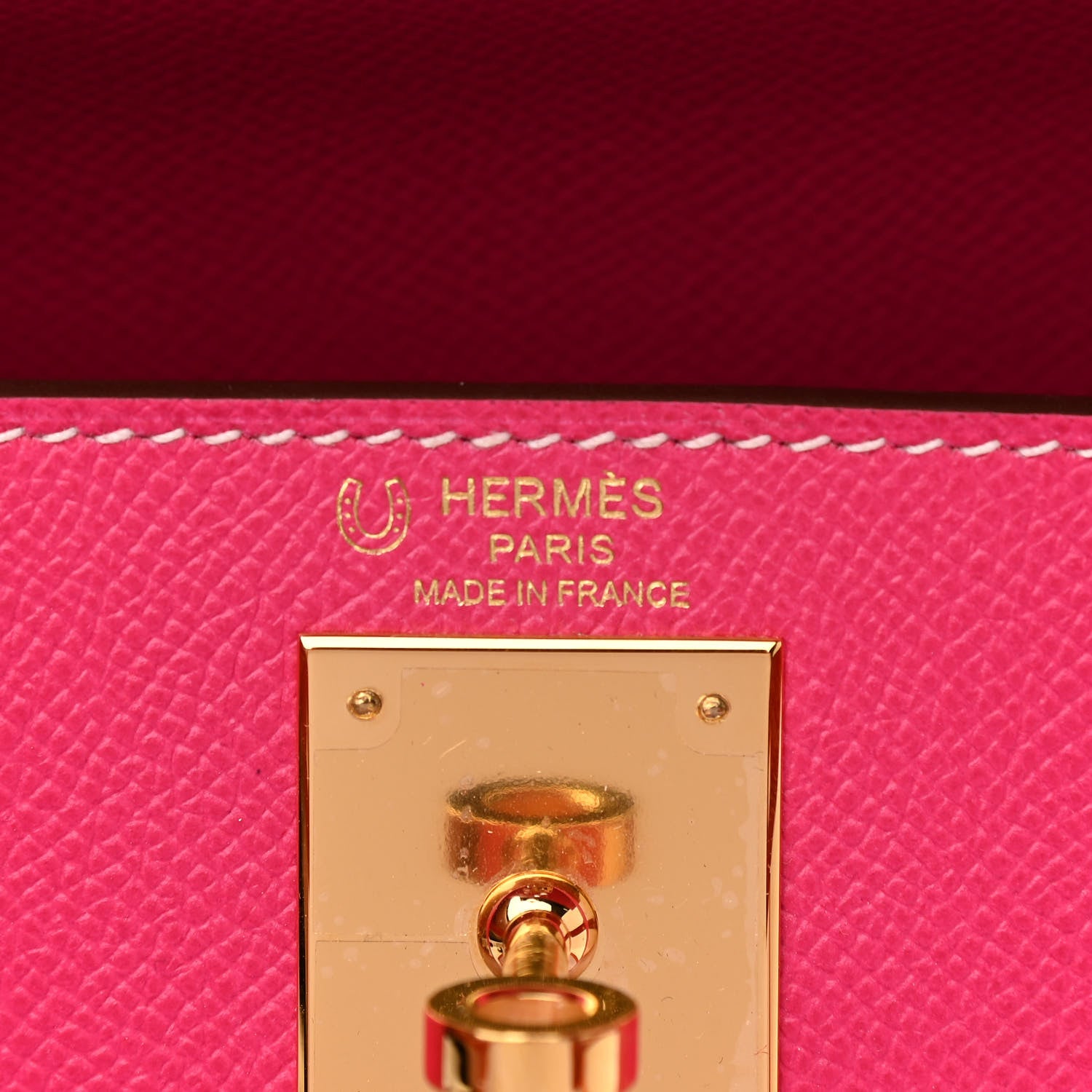 Hermes Epsom Horseshoe Kelly Sellier 28 Rose Tyrien Orange 6 of 12