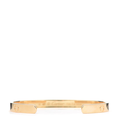 Cartier 18K Yellow Gold LOVE Cuff Bracelet 19 3 of 4