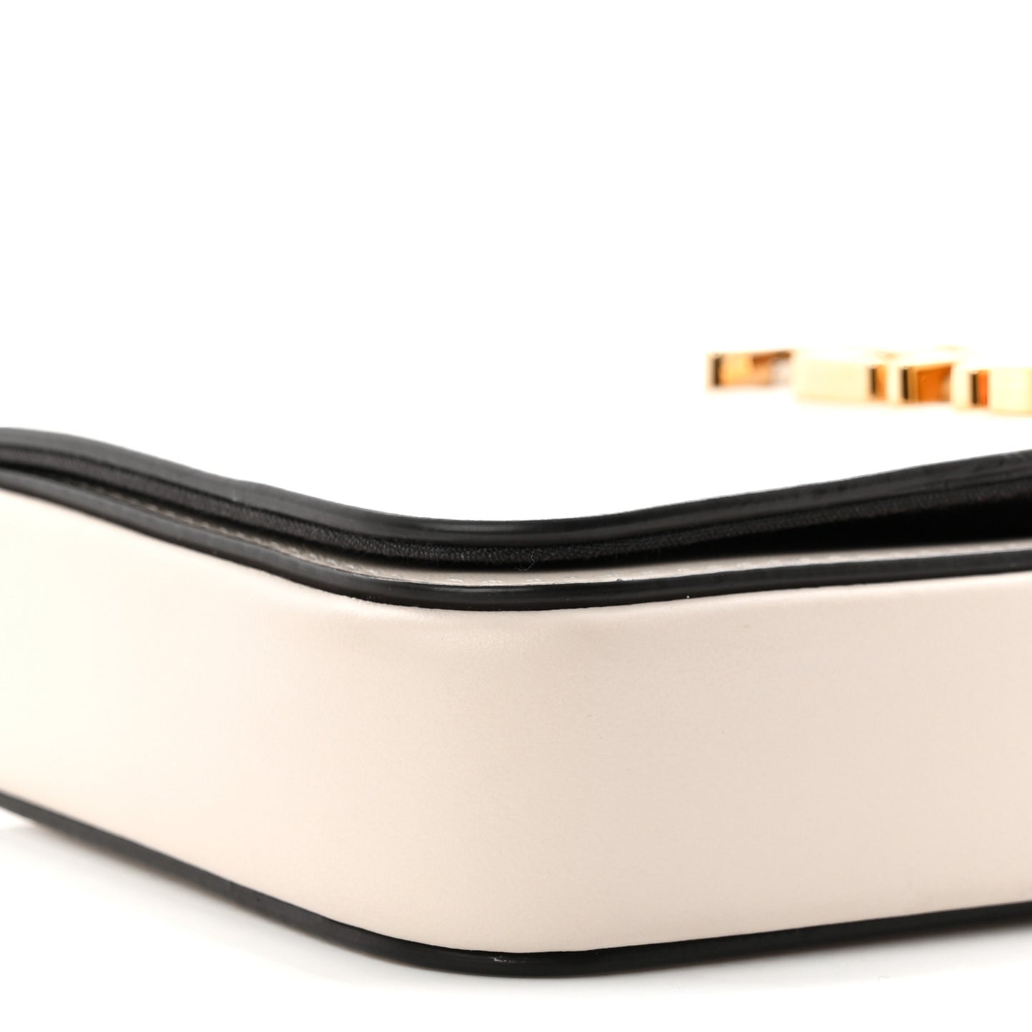Vitello Grace Matte Fendigraphy Wallet on Chain Latte