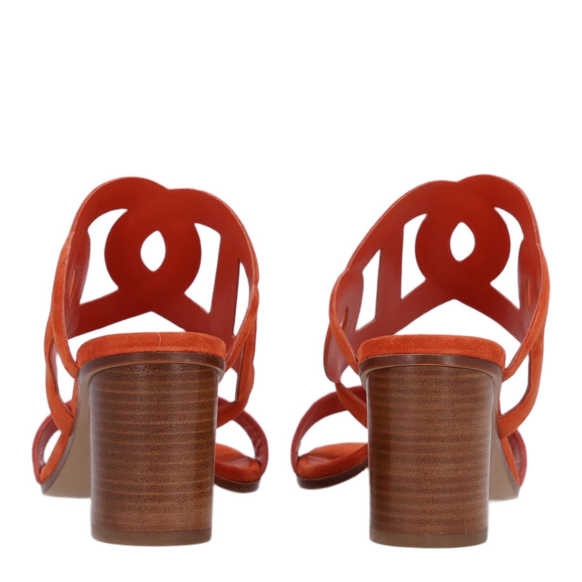 Hermes Suede Goatskin Lipari 70 Sandals 40 Marron Brique Rose Antique 8 of 11