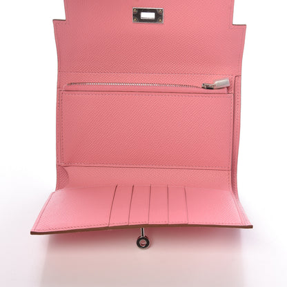 Hermes Epsom Medium Kelly Wallet Rose Confetti 5 of 8