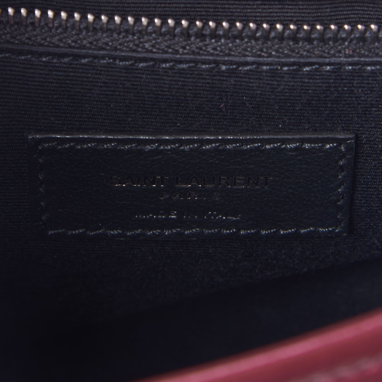 Crinkled Calfskin Matelasse Monogram Medium Niki Chain Satchel Burgundy