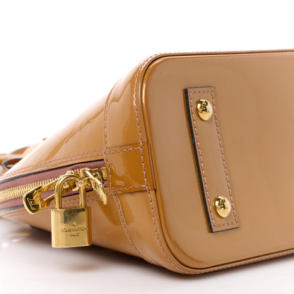 Louis Vuitton Vernis Alma BB Rose Velours 12 of 14