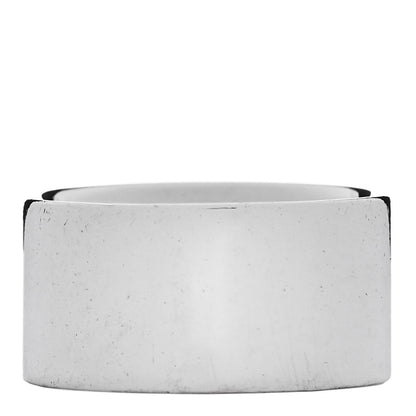 Tiffany Sterling Silver Diamond Wide Locks Band Ring 49 5 3 of 4