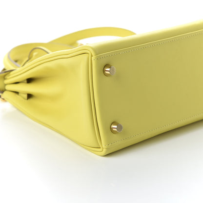 Hermes Swift Kelly Retourne 25 Lime 7 of 12