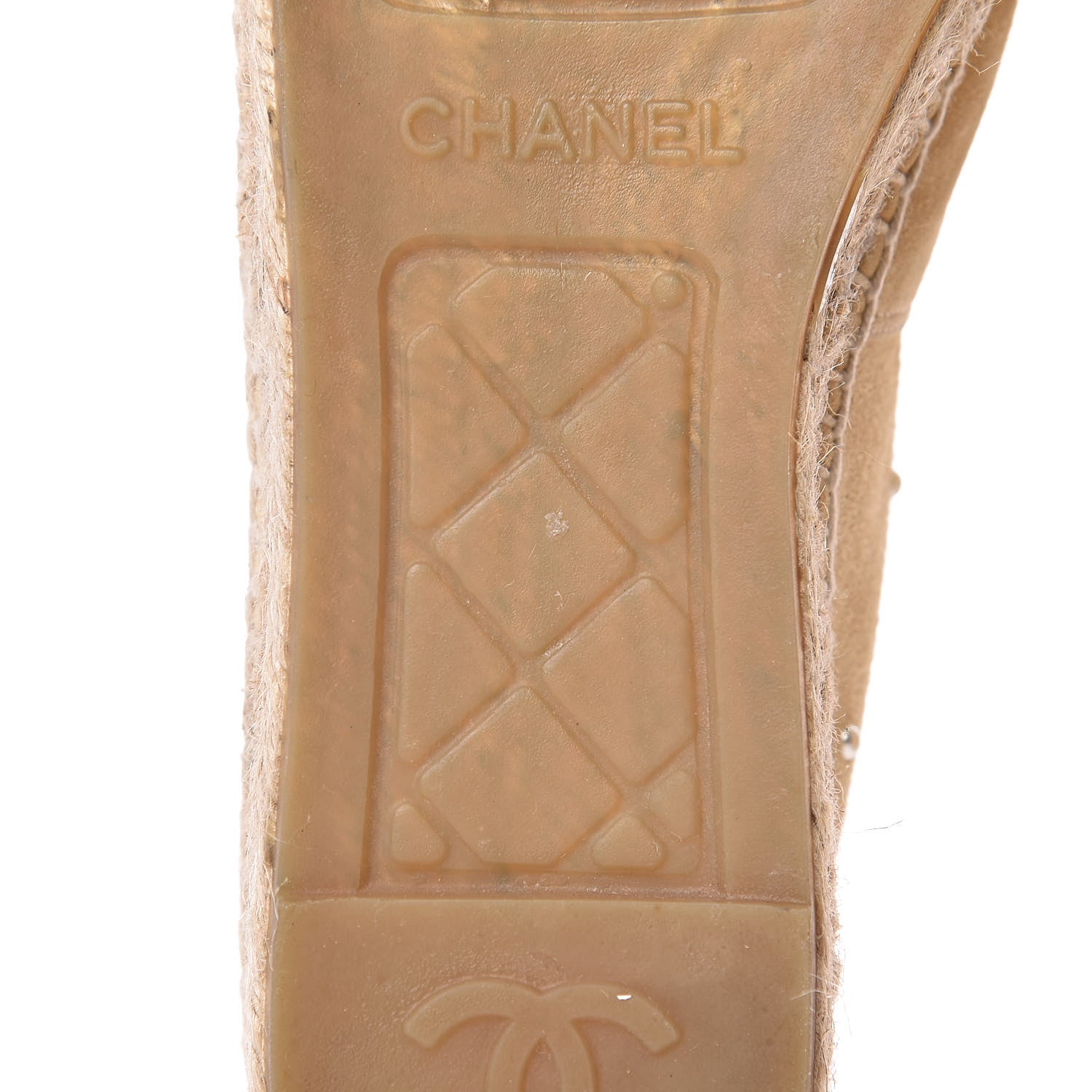 Chanel Suede Pearl CC Espadrilles 39 Beige 13 of 13