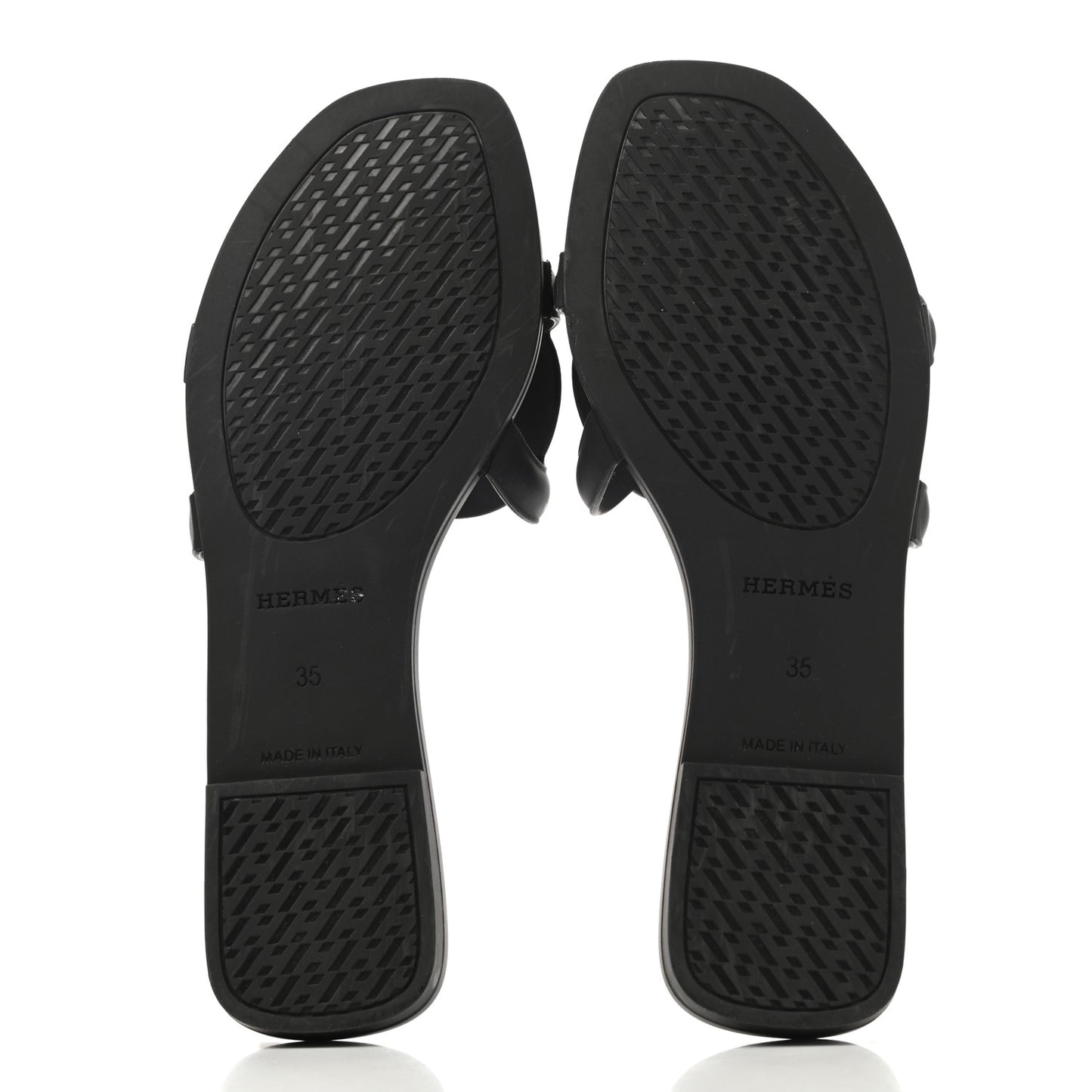 Rubber Aloha Sandals 35 Black