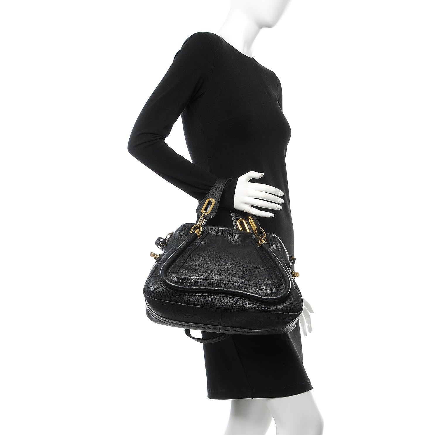 Chloe Calfskin Medium Paraty Black 2 of 17
