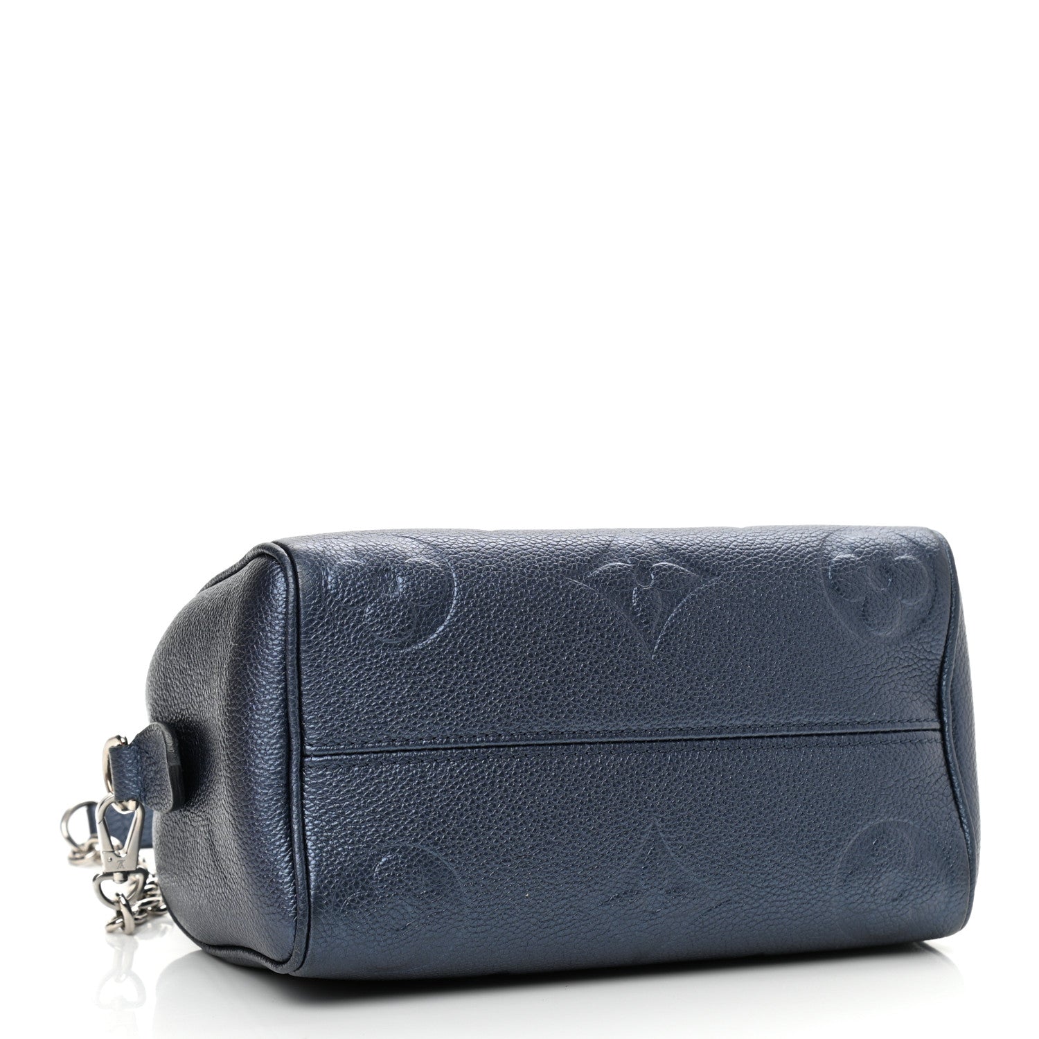 Louis Vuitton Metallic Empreinte Monogram Giant Speedy Bandouliere 20 Navy Nacre 4 of 9