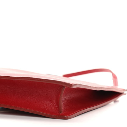 Celine Smooth Calfskin Mini Clasp Bag Pop Red 10 of 11