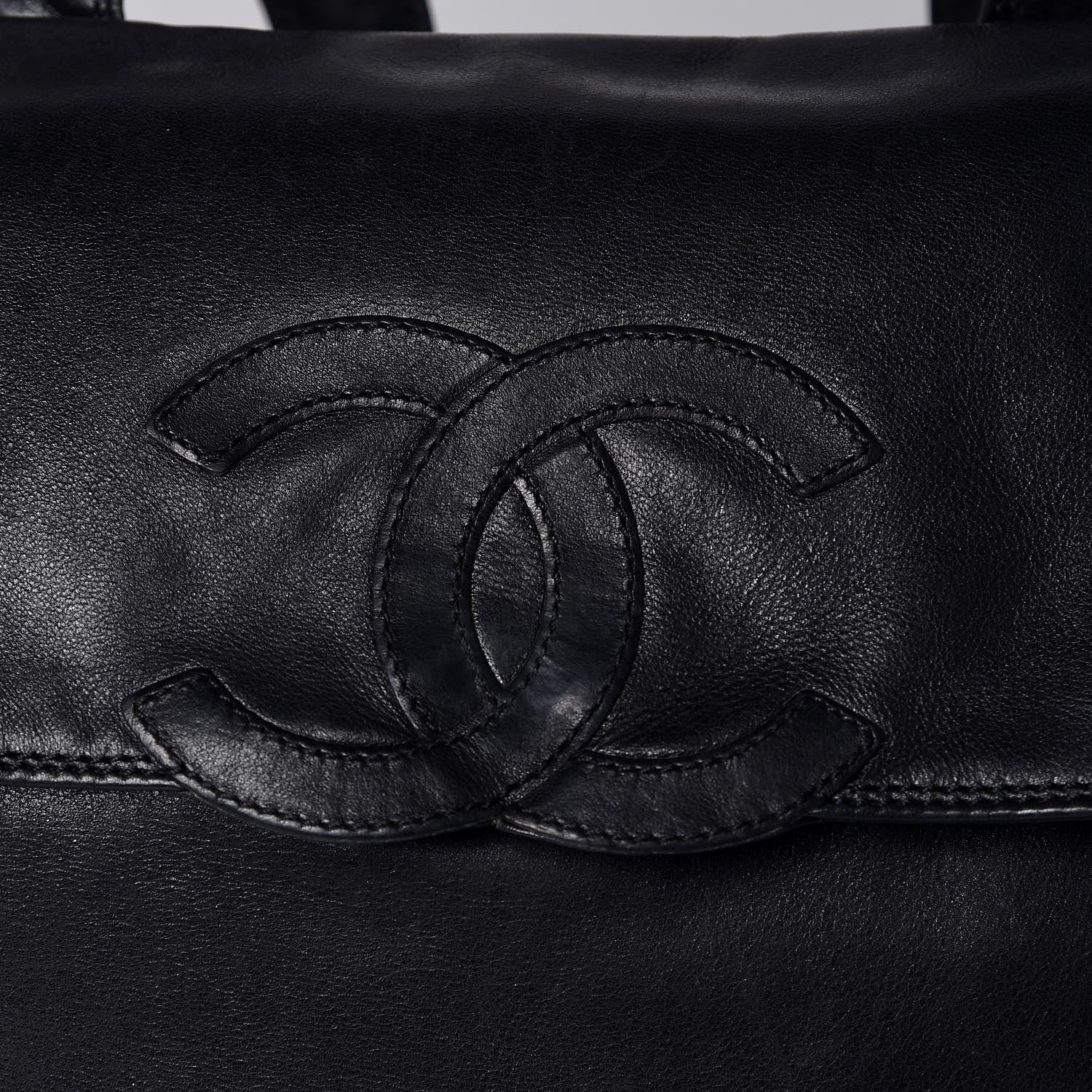Chanel Lambskin CC Backpack Black 13 of 17