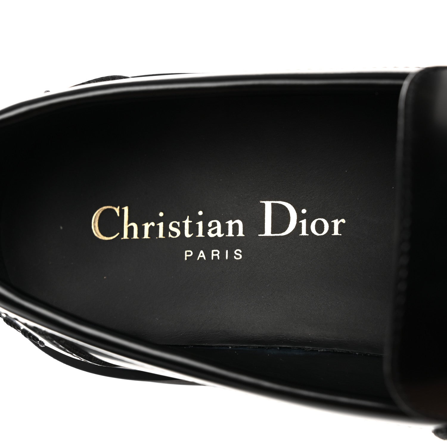 Christian Dior Brushed Calfskin Dior Code Lug Sole 15mm Loafers 38 Black 6 of 9