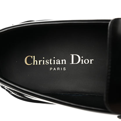 Christian Dior Brushed Calfskin Dior Code Lug Sole 15mm Loafers 38 Black 6 of 9