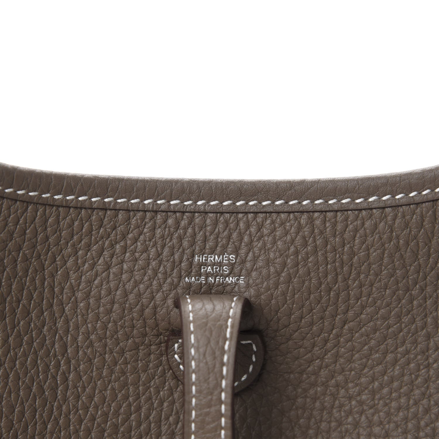 Hermes Taurillon Clemence Amazone Evelyne TPM Etoupe Bleu Indigo 8 of 11